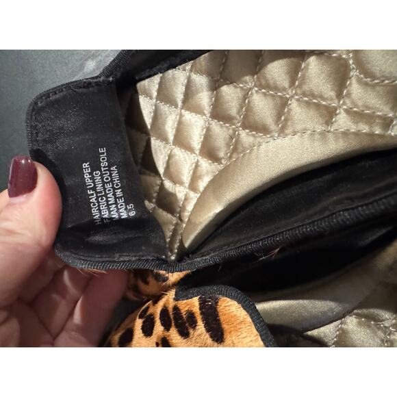 Birdies Calf Hair Leopard Print Classic Flats Size 6.5 - Picture 12 of 12